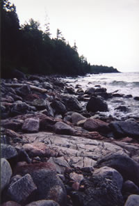 Rocky shoreline