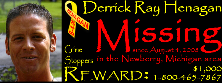 Derrick Ray Henagan, missing since August 4, 2008