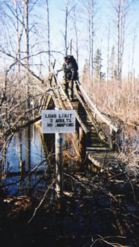 Unique footbridge