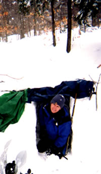 John Herrgott's snowshelter