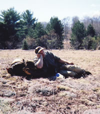 Kevin Breen takes a break